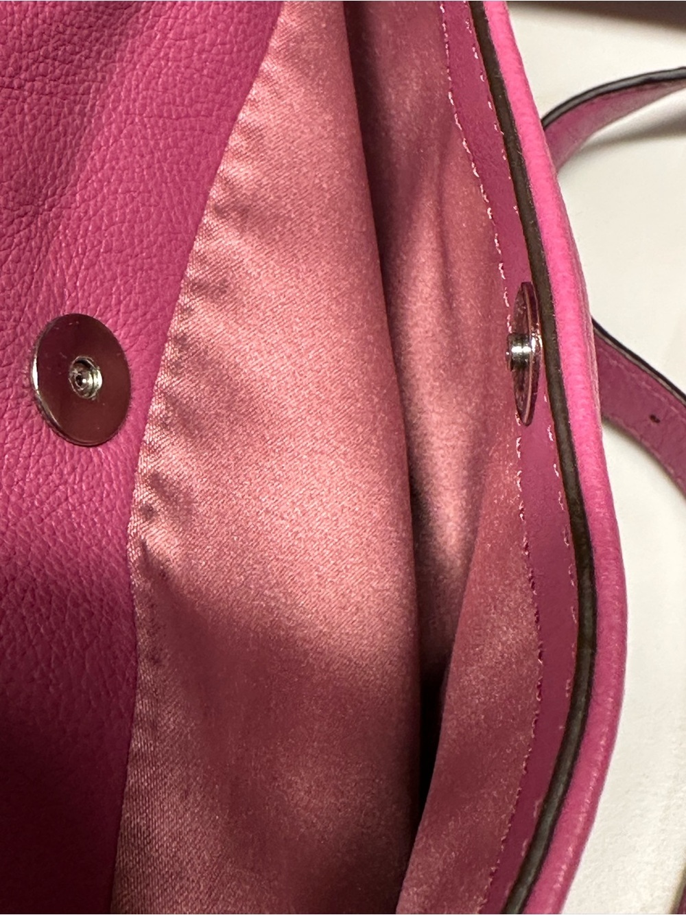Coach Avery Fuchsia Pebbled Leather Drawstring Bucket Bag - Picture 6 of 15